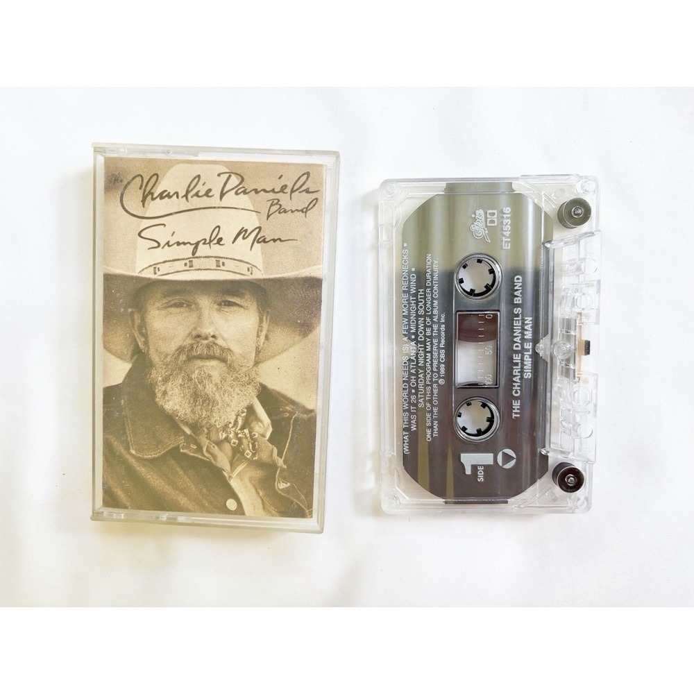 Vintage 1989 The Charlie Daniels Band Simple Man Cassette Tape - Great Condition